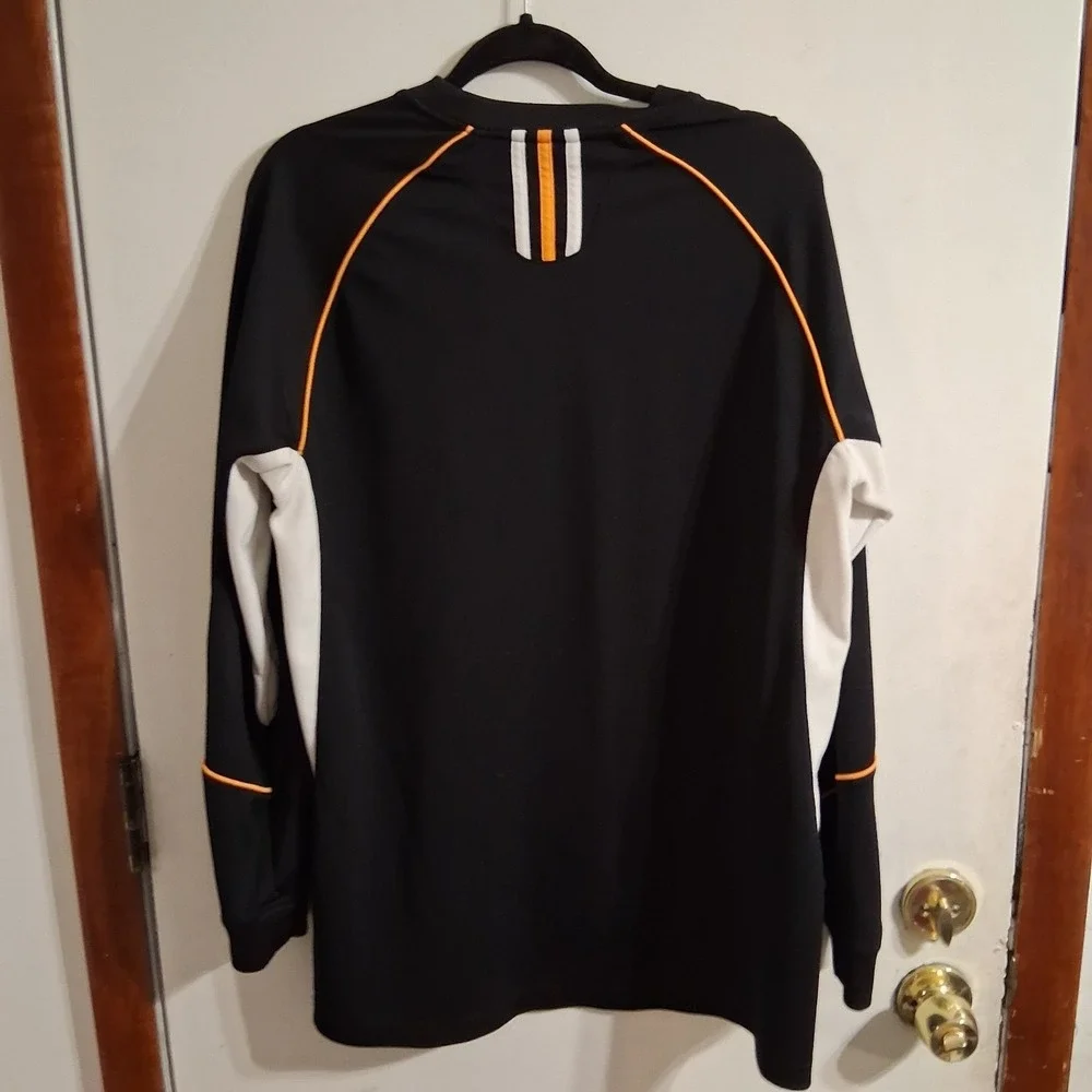 Vintage Y2K Tennessee Volunteers Jersey Men M Black Adidas Warm Up‎ Shirt EUC